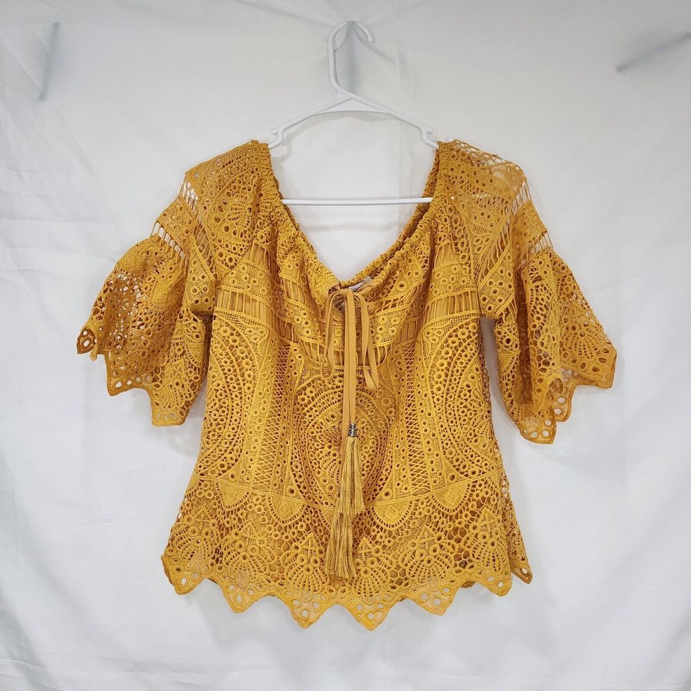 Yellow Off The Shoulder Top